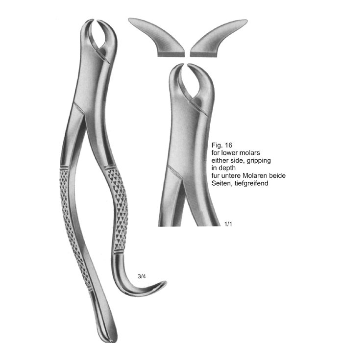 TOOTH EXTRACTING FORCEPS (AMERICAN PATTERN)