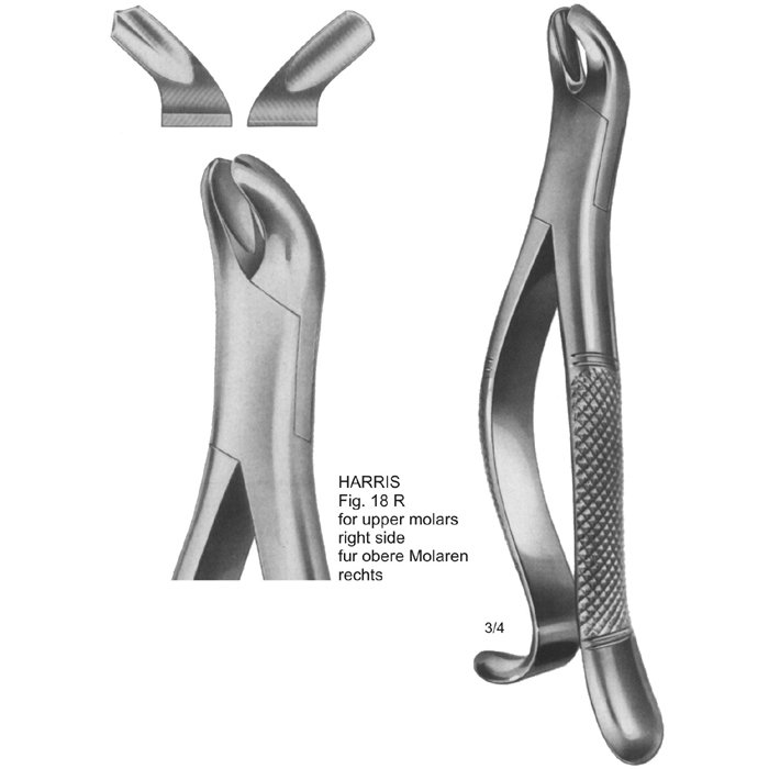 TOOTH EXTRACTING FORCEPS (AMERICAN PATTERN)