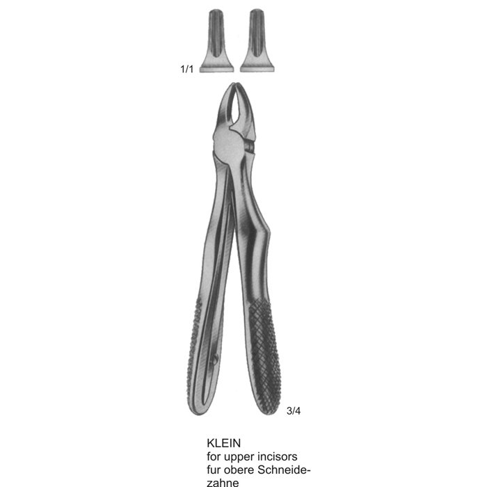 TOOTH EXTRACTING FORCEPS FOR CHILDREN